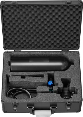 Produktbild von Mini-Tauchflasche, 2 l tragbare Tauchflasche zum Atmen unter Wasser, wiederverwendbare Tauchflasche für bis zu 35 Minuten Tauchzeit, Notfall-Ponyflasche mit Rucksack und Tasche zum Schnorcheln