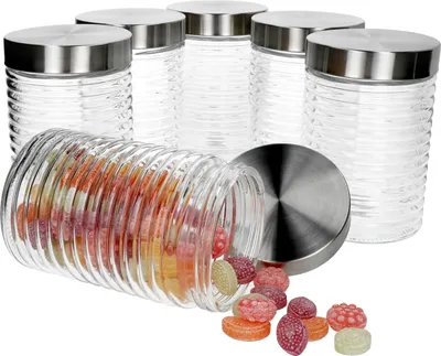 Produktbild von 6er Set Diana Vorratsglas 0,75L Vorratsdosen Vorratsgläser Aufbewahrung Gläser
