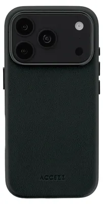 Produktbild von Accezz MagSafe Leather Backcover iPhone 18 Pro Max / 17 Pro Max - Onyx Black