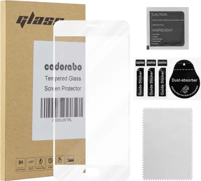 Produktbild von Cadorabo Panzerfolie für MEIZU M6 Schutzfolie in Weiß Vollbild Folie Tempered Display Schutzglas