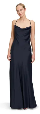 Produktbild von Vera Mont Damen Abendkleid mit Wasserfallausschnitt 44, Night Sky
