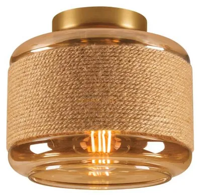 Obrázok produktu pre SLV 1007592 PANTILO ROPE 19, povrchové nástenné/stropné svietidlo, valcové, E27 zlatá