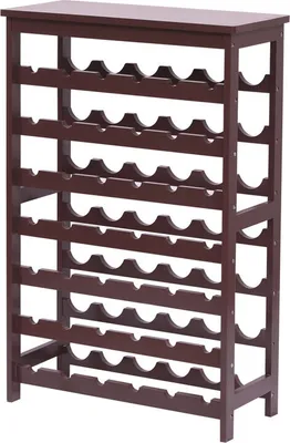 Produktbild von Happy Home 42-Flaschen Holz-Weinregal, Weinregale, Aufbewahrungsregal HWR20-HOL