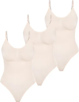 Produktbild von Smilodox Damen 3x String Bodysuit - Figurformend mit verstellbaren Trägern