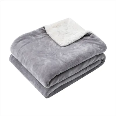 Produktbild von Flauschige Kuscheldecke Sherpa Sofaüberwurf Kuschelig Wendbar Wohndecke Skandi 150x200cm