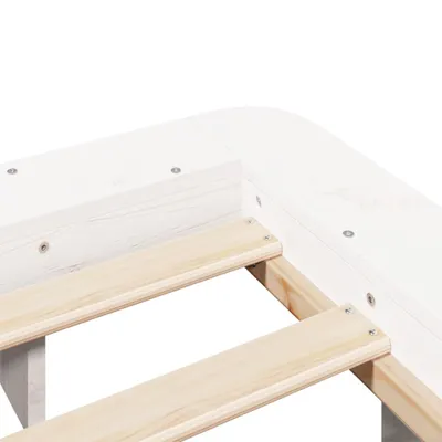 Obrázek produktu pro Postel bez matrace bílá 140 x 190 cm masivní borovice