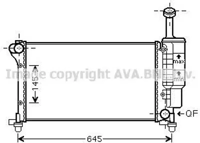 Produktbild von PRASCO FTA2335 Kühler Wasserkühler Motorkühler für FIAT PANDA (169) PANDA Van (169)