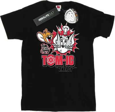 Immagine prodotto di Tom And Jerry - Maglietta "Tomic Energy" da uomo BI52092 (L) (Nero)