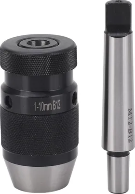Image de Mandrin de perçage 1 à 10mm B12 Mandrin de perçage sans clé à serrage automatique avec mandrin MT2 à B12