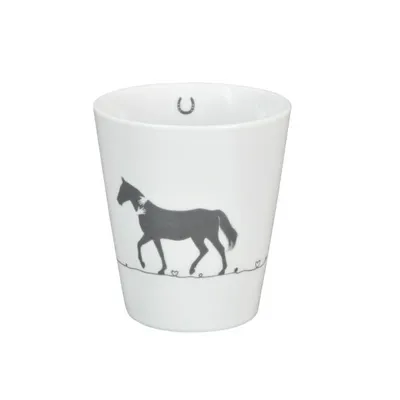 Produktbild von Krasilnikoff  - Happy Mug  HM1113 -  Horse / Pferd - 330ml