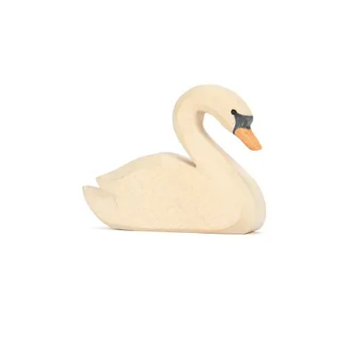 Produktbild von Ostheimer - 15901 - Schwan, Holz, Handarbeit, 9cm x 2,5cm x 6cm