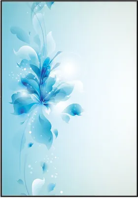 Produktbild von Wallario Wandbild Blaues Blumenbuket, Größe: 70,30 x 100,30 cm, Poster mit schwarzem Aluminiumrahmen