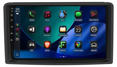 Immagine prodotto di Autoradio Android 9'' 128GB per Smart Fortwo 451 Vorfacelift (2007-2010) con CarPlay & Android Auto Navigazione & Bluetooth
