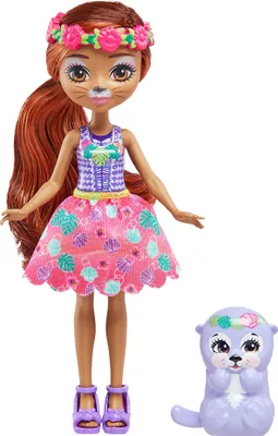 Produktbild von Enchantimals Otter Und Stofftier Rosa  Rosa One Size