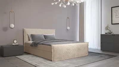 Obrázek produktu pro Boxspringová postel 180x200 NAVERA 2 - béžová