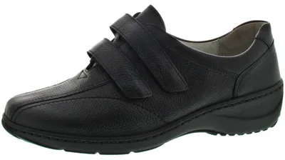 Zdjęcie produktu dla Waldläufer Kya 607302-001, Wygodne buty wsuwane, damskie, czarny, skóra, NOWOŚĆ - buty damskie Wygodne baleriny / buty wsuwane, czarny, skóra (pigalle), wysokość obcasa: płaski