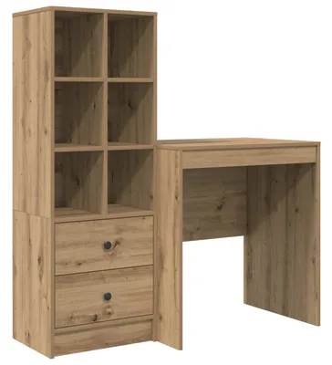 Zdjęcie produktu dla vidaXL Biurko Artisan, dąb, 115,5 x 50 x 127 cm, 2 sztuki.