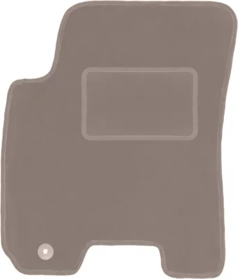 Produktbild von Fahrerfußmatte Velours beige passend für Hyundai Tucson I (2004-2010, SUV) – mit Befestigungen – passgenau