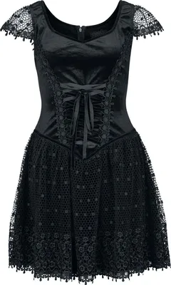 Produktbild von Sinister Gothic Kurzes Kleid Damen Gothic Short Dress schwarz M