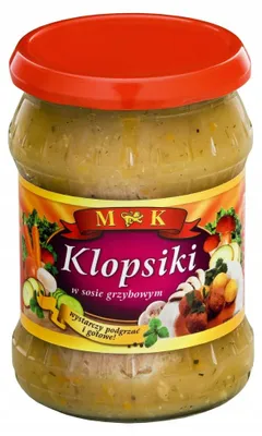 Zdjęcie produktu dla KLOPSIKI W SOSIE GRZYBOWYM 500G Mk