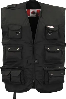 Produktbild von MFH Outdoor Weste schwere Ausführung schwarz Gr.XL
