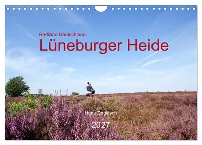 Produktbild von Radland Deutschland - Lüneburger Heide (Wandkalender 2027 DIN A4 quer), CALVENDO Monatskalender
