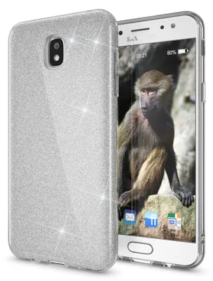 Zdjęcie produktu dla Samsung Galaxy J3 2017 (model UE) Etui Etui na telefon komórkowy firmy NALIA, błyszczące etui w kolorze srebrnym