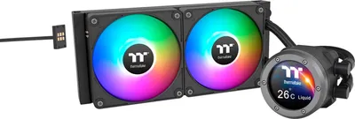 Image de Thermaltake CL-W414-PL12SW-A système de refroidissement pour ordinateur Processeur Kit de refroidissement liquide 12 cm Noir