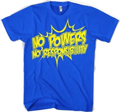 Produktbild von No Powers - No Responsibility T-Shirt - X-Large - Blue