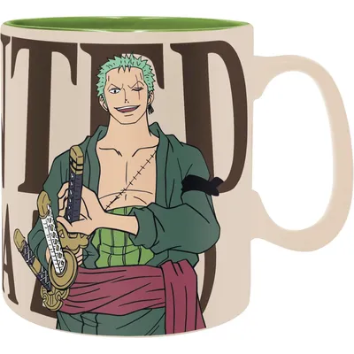 Immagine prodotto di Abystyle Tazza One Piece Zoro & Wanted 460 Ml Vetroceramica