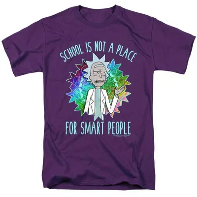 Image de T-shirt unie Rick et Morty pour hommes/femmes, modèle TV37556 (taille XL), couleur violet