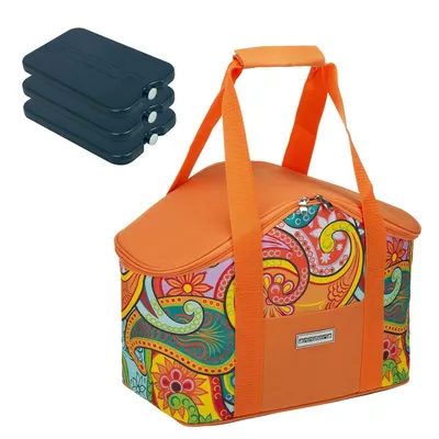 Produktbild von Kühltasche paisley + 3 Kühlakkus - Orange