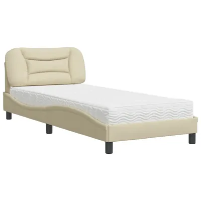 Immagine prodotto di Letto con Materasso Hvar Crema 90x200 cm in Tessuto