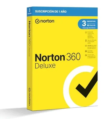 Image de Norton 360 Deluxe, 1 licence, 1 an/années, Base, Support physique