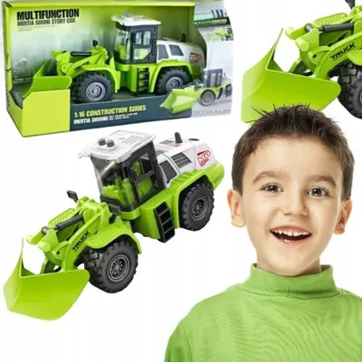 Produktbild von ProNice Traktor Spielzeug mit Lichteffekten und beweglichem Arm 1:16