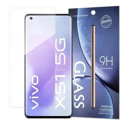 Obrázok produktu pre Temperované tvrdené sklo 9H pre Vivo X51 5G/X50 Pro - Transparentná KP12698