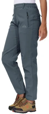 Immagine prodotto di Pantaloni softshell da donna - Impermeabili e con fodera termica - Grigio