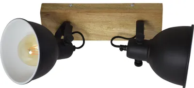 Produktbild von Deckenstrahler Woody Double Vintage schwarz