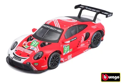 Imagen del producto de Bburago 1:43 Racing Porsche 911 Rsr Lm 2020 En Caja Decorativa