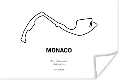Produktbild von MuchoWow® Poster F1 - Rennstrecke - Monaco 120x80 cm - Bilder