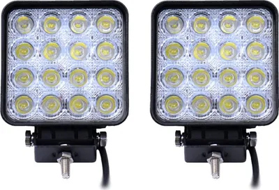 Produktbild von Greenmigo 2X 48W LED Lampe Square Scheinwerfer Kaltweiß Spot IP67 Arbeitsscheinwerfer