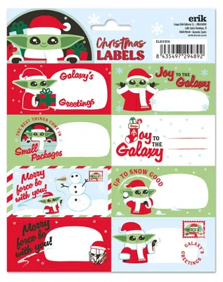 Image de Erik Editores Star Wars Christmas Étiquettes autocollantes Transparentes Transparent One Size