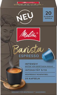 Produktbild von Melitta Barista Espresso Kapseln, Nespresso® kompatibel, 100 oder 200 Stück