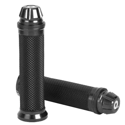 Zdjęcie produktu dla Aluminiowe uchwyty gumowe CNC do motocykli – kierownica 7/8", wygląd tytanu, uchwyty do kierownic rowerowych i motocyklowych