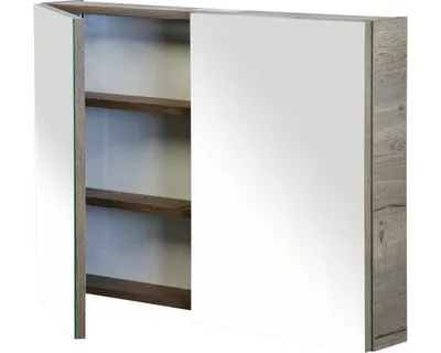 Produktbild von Spiegelschrank Sanox 90 x 13 x 65 cm tabacco 2-türig