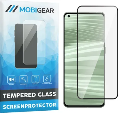 Produktbild von Mobigear Premium  Realme GT2 Pro Panzerglas Gehärtetes Glas Displayschutz - Hüllenfreundlich - Schwarz