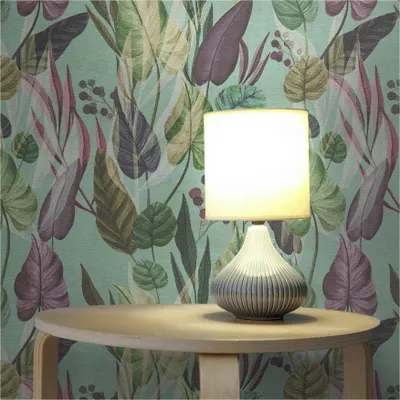 Produktbild von Tapete Floral M1-No.12013 Vliestapete Blätter Blau Grün Wohnzimmer Schlafzimmer Küche