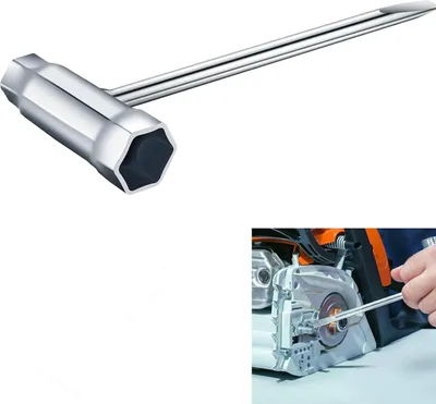 Produktbild von 1 Stück 13 mmx19 mm Zündkerzenschlüssel Kettensägenschlüssel T Schraubenschlüssel Kombischlüssel