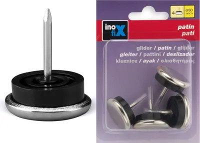 Image de Rouleaux Metalx4 avec clous diamantés en acier de 30 mm – Inofix