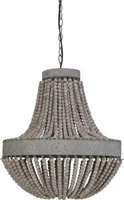 Produktbild von Light & Living Heangeleuchte Perlen Ø51x63 cm LUNA alt Weiss 1